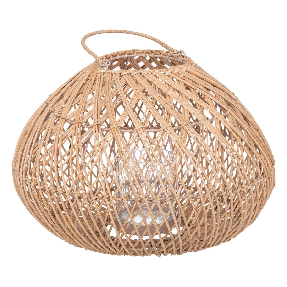 Atmosphera - Farol Lour Metal y ratán - H27 cm