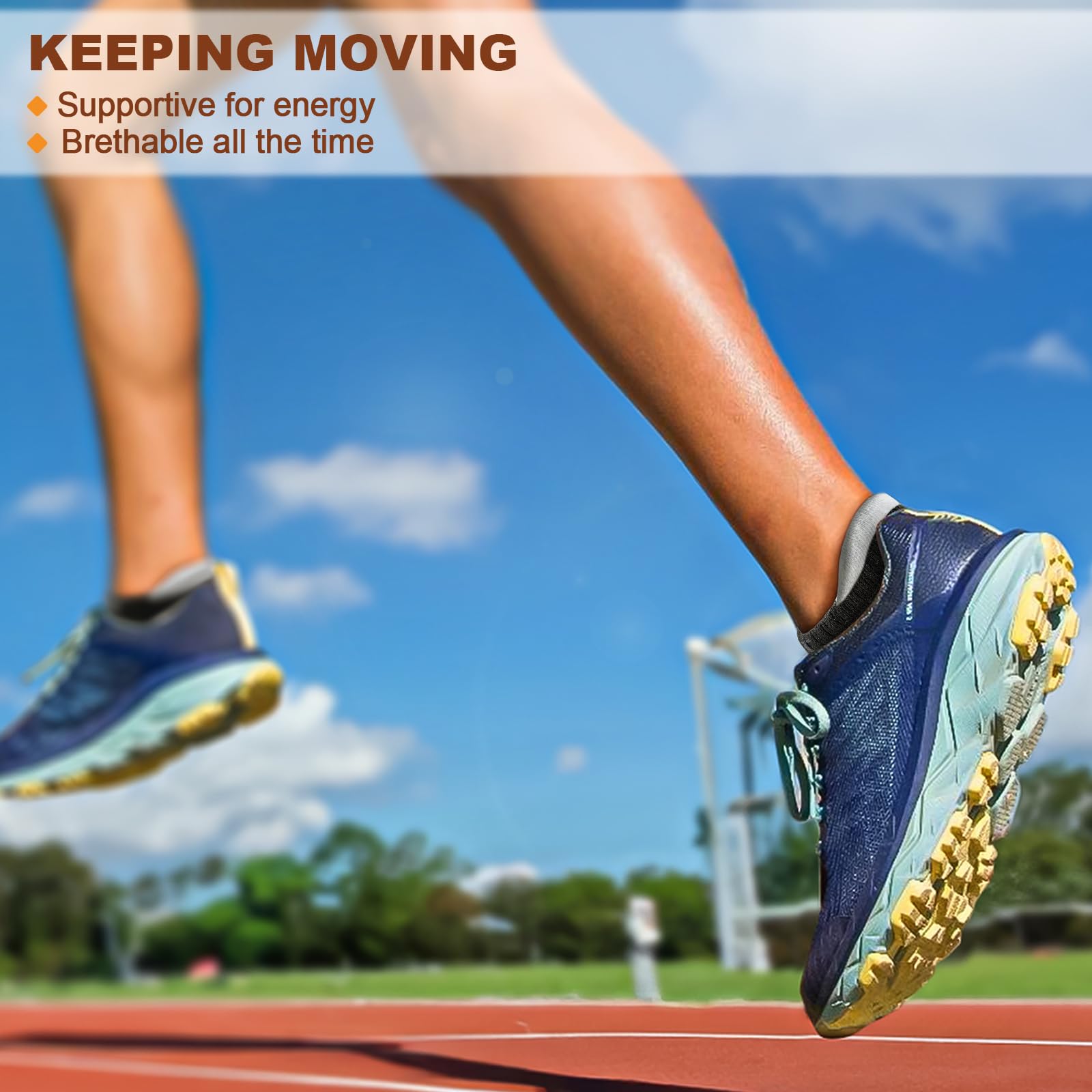 BULLIANT Calzini Uomo Corti 6 paia, Calze Uomo Corte Sportive Traspirante Calze Alla Caviglia,Assorbimento Dell'umidità