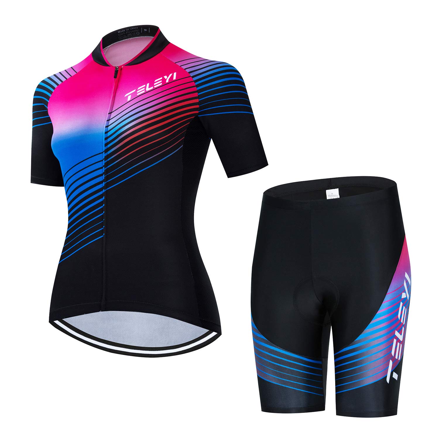 Women's Cycling Jersey Sets Short Sleeve Bike Clothing Suits Mountain Bicycle Clothes Road Cycling Outfits CC65