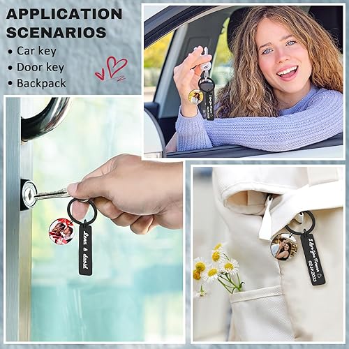 Miniatura 10 de YATEDIY Llavero personalizado de doble cara, llavero personalizado con imagen colorida, llaveros personalizados Llaveros personalizados, regalo del