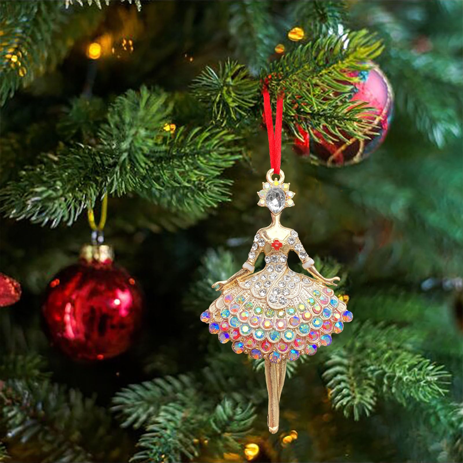 クリスマスツリーにいかがですか？バレリーナ クリスマスツリーオーナメント Amazon.co.jp: Ushinemi バレリーナ オーナメント クリスマスツリー用