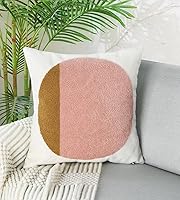 Vista 12 de Merrycolor Fundas de almohada bohemias de 20 x 20 pulgadas, copetudas, modernas de mediados de siglo, fundas de almohada abstractas de hojas Boho-a2