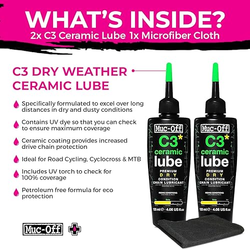 Miniatura 4 de Muc-Off 872 C3 Lubricante de cerámica seca 120ml En Fr Es verde