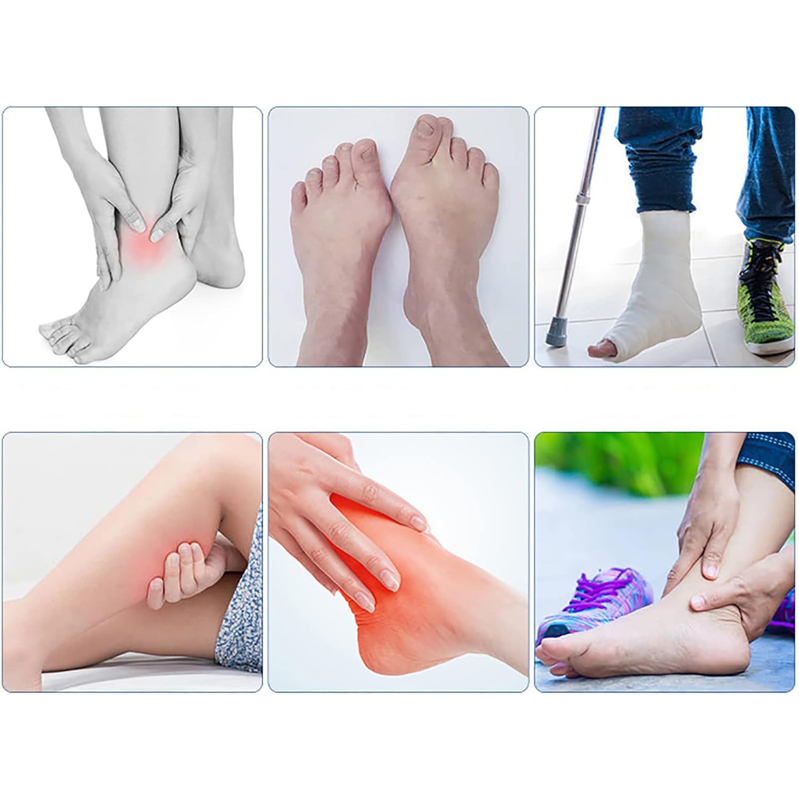 Ortesis para pie caído, Soporte de órtesis de Tobillo Ajustable, Zapatos de corrección de varo de pie para una Mejor Marcha, caída del pie, Fascitis Plantar y tendinitis de Aquiles, M