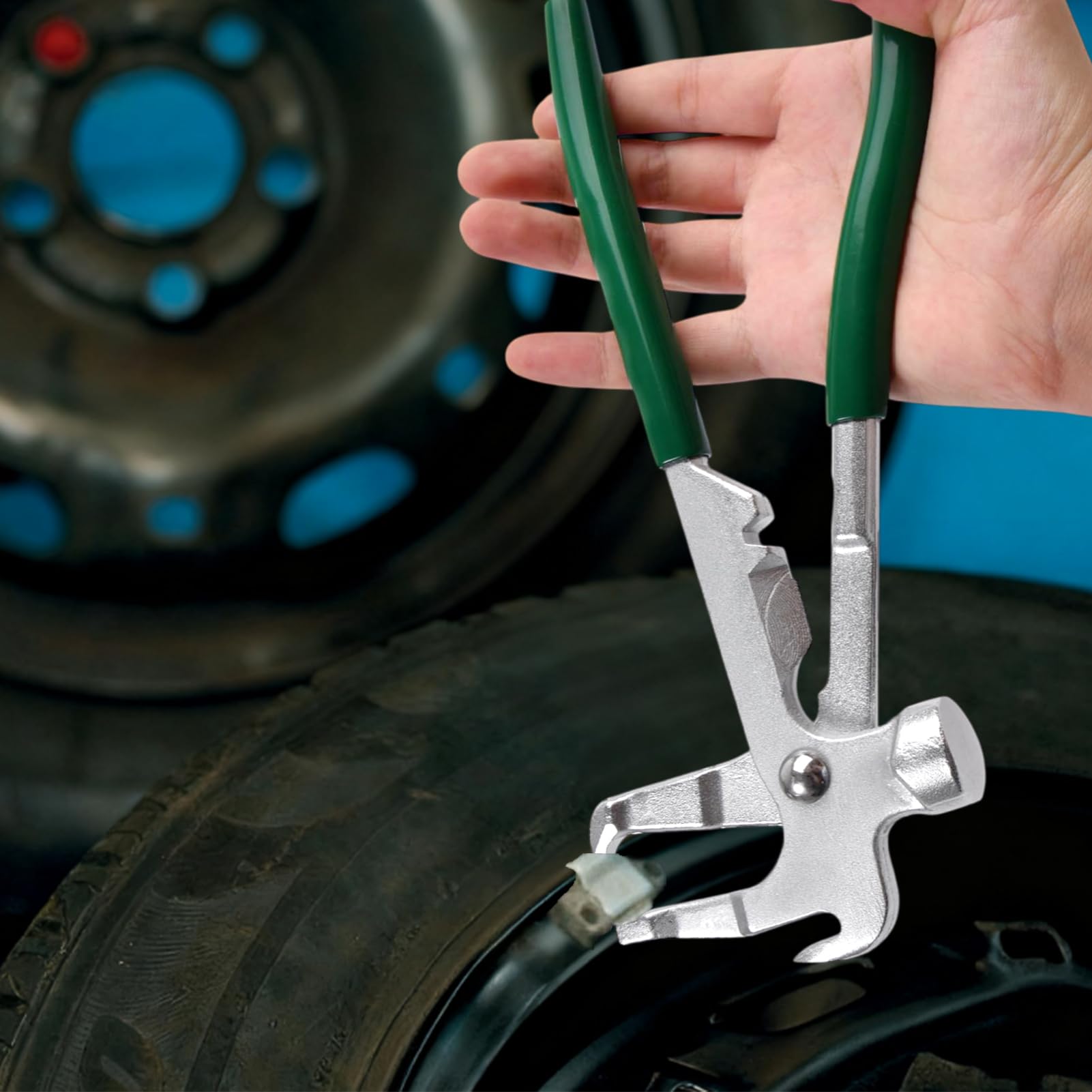 LEONTOOL Pince à Poids de Roue Balance de Roue Pince à Pince pour Poids de Roue à Clipser, Poids de Pneu Outil de Retrait pour réparation de Pneu