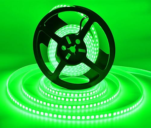 Miniatura 28 de Tiras de luces LED, súper brillantes DC12V 5m/16.4ft 15000LM SMD5054 (5050 actualizado) 600 luces LED, tiras de cinta LED flexibles regulables, tubo