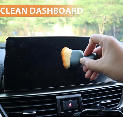 Miniatura 4 de Automotive Interior Dusting Brush Car Duster Brush Interior, Car Detailing Brush Car Interior Cleaning Brush for Air Vents, Dashboard, Leather,