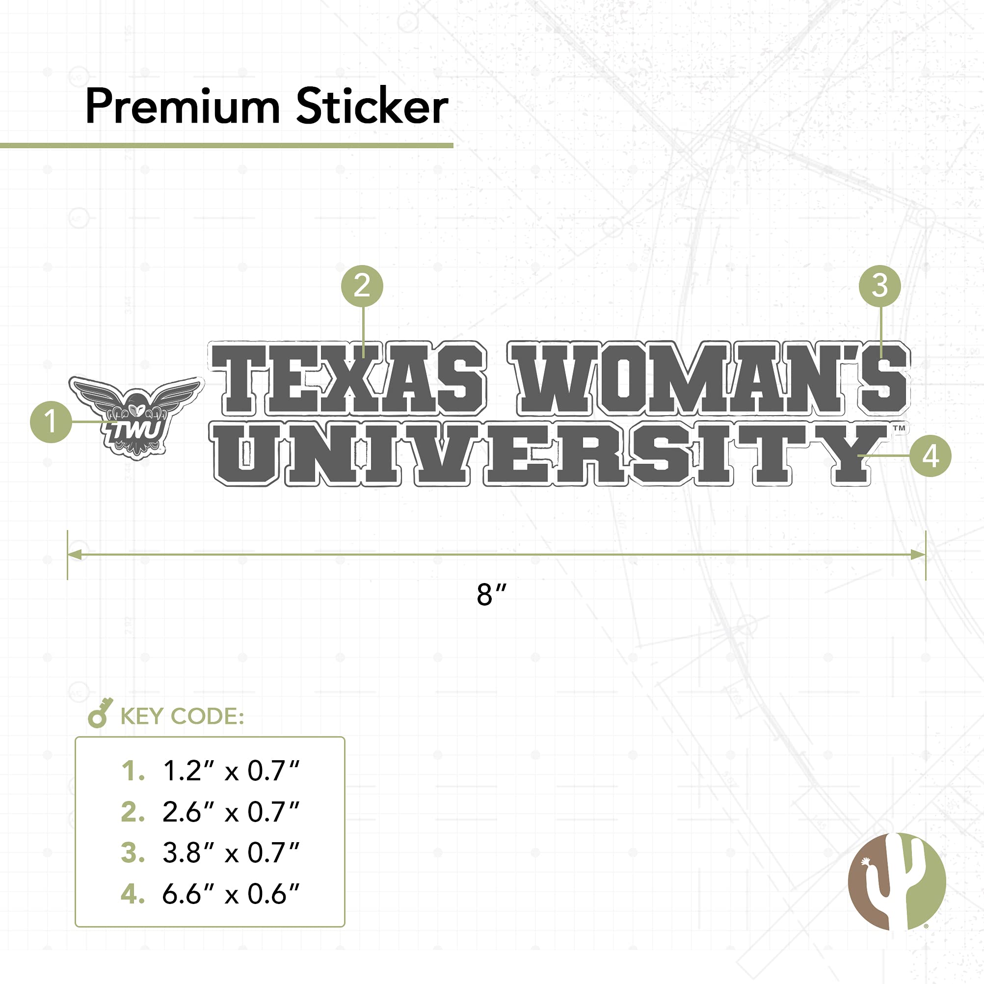 University Of Texas Name & Logo Vinyl Decal Sticker - 15 Inch, Officially Licensed, For Car, Laptop, Water Bottle