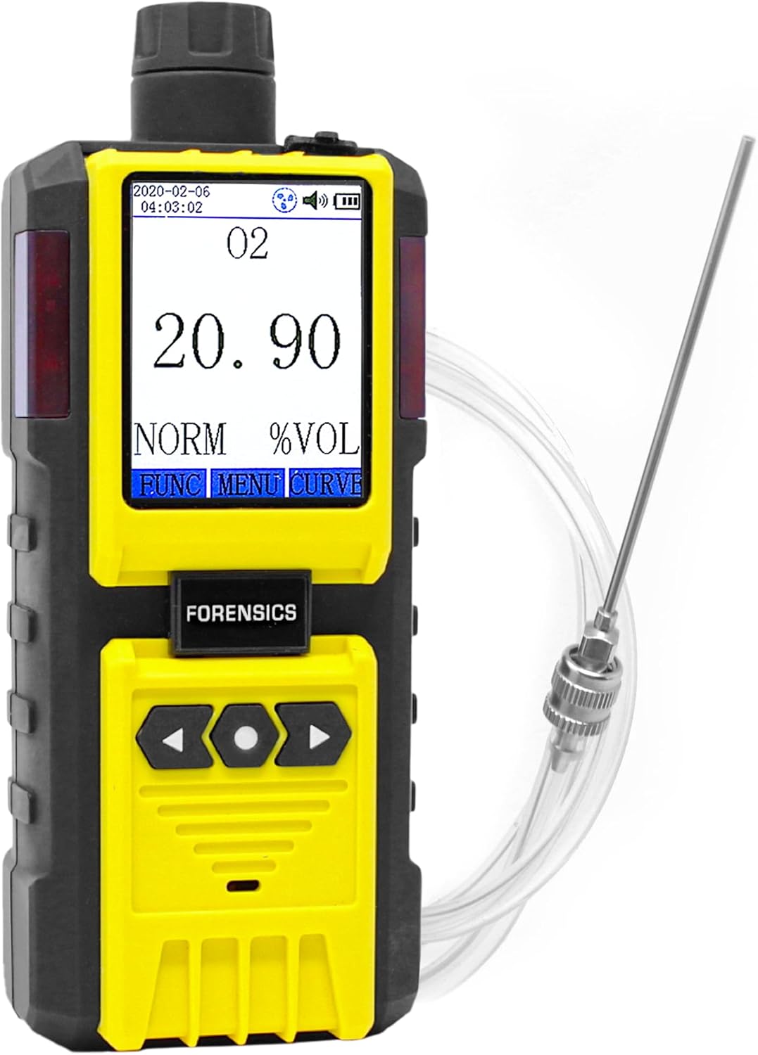 Nitrogen Gas Detector by Forensics | Portable Analyzer for N2 Leaks | USA NIST Calibration | USB Recharge | Computer Data Logging |