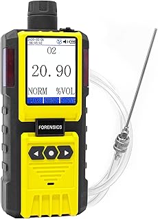 Nitrogen Gas Detector by Forensics | Portable Analyzer for N2 Leaks | USA NIST Calibration | USB Recharge | Computer Data Logging |