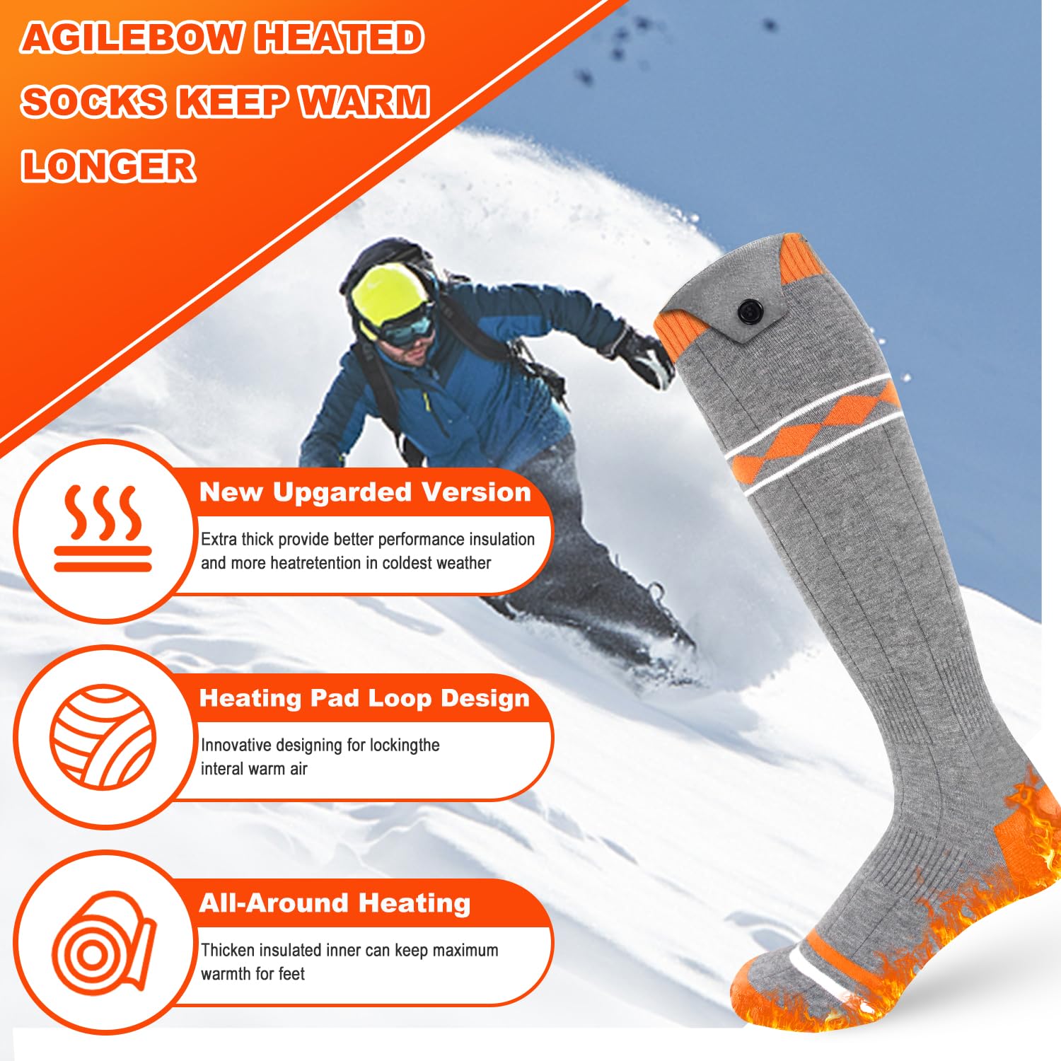 Snow Deer Best Rated Heated Socks Best Heated Socks To Try In 2024 - Main Image