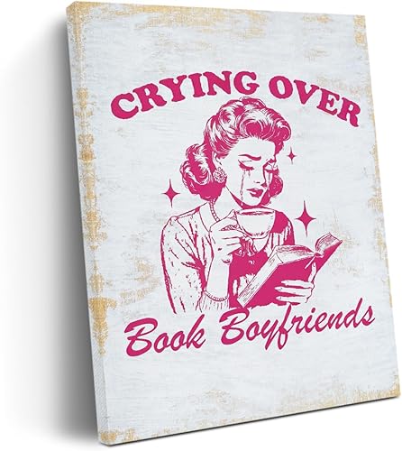 Divertidos regalos sarcásticos para amantes de los libros, regalos vintage retro, lienzo para decoración de pared, póster para el hogar, sala de