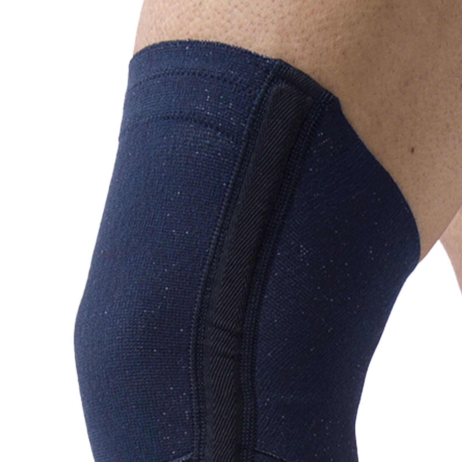 Beman 353 - Ginocchiera Ortopedica Menisco Ginocchiera Sportiva Legamenti Crociati Fascia Ginocchio Antiscivolo Traspirante con Stecche Laterali Tutore Fascia per Uomo Donna (Blu,4)