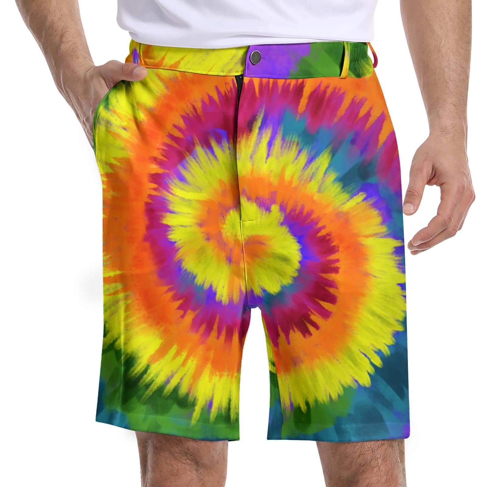 Suwicar Men's Golf Shorts with Pockets Stretch Lightweight Quick Dry Hiking Casual Work Dress Shorts for Men