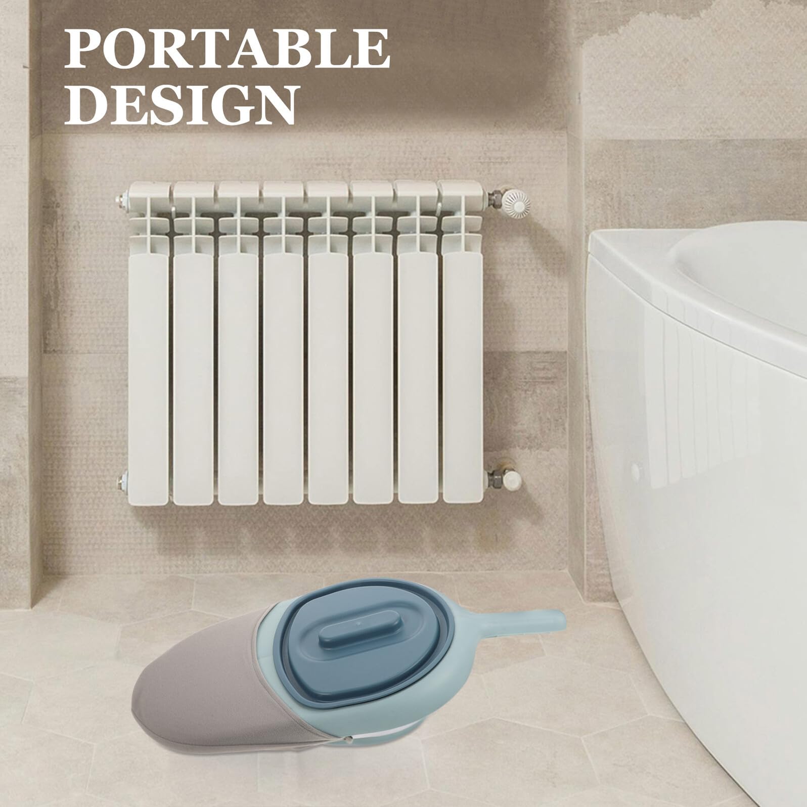 OUNONA Padella Infermieristica Colore Casuale Resistente e Facile da Pulire e Forma Rotonda Design Compatto in Plastica per Anziani e Donne in Gravidanza per Uso Domestico