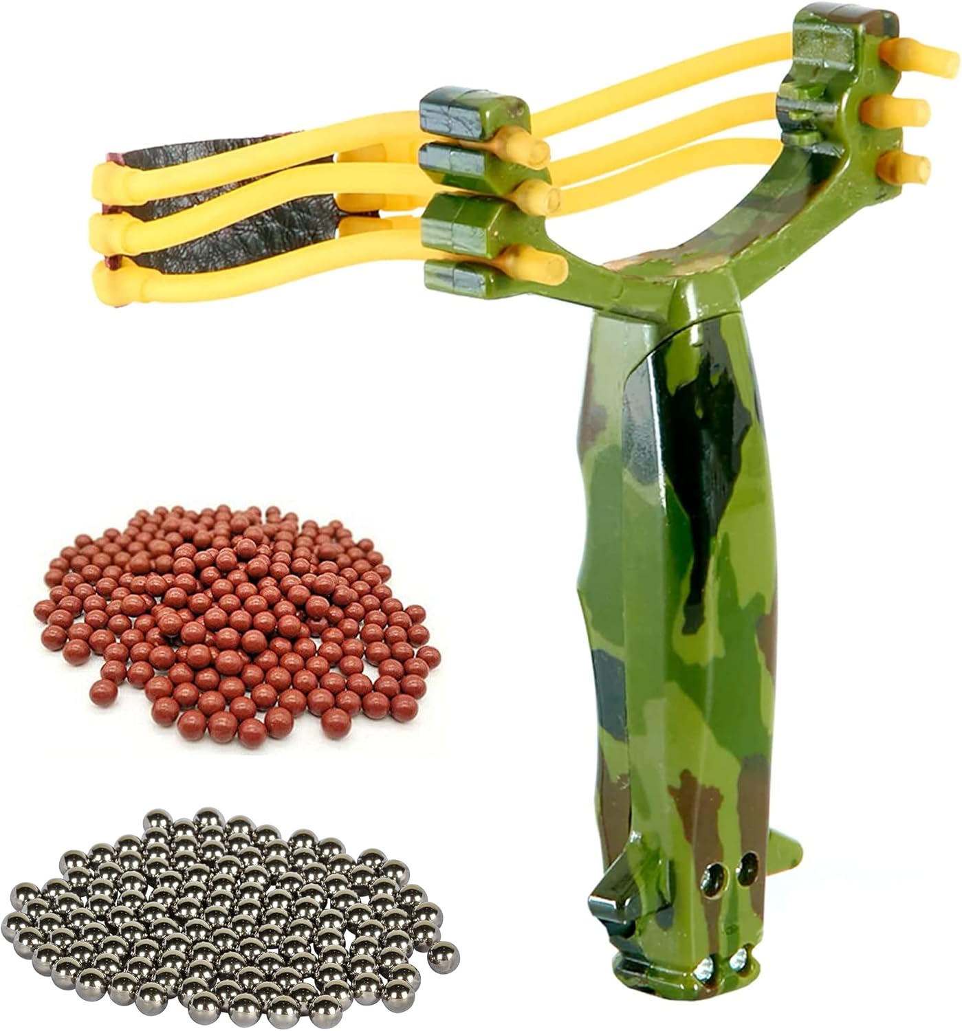 ZENO Slingshot Set with 200 Ammo Balls Premium Hunting Slingshot for