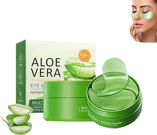 Patchs Yeux Aloe Vera 60 unités - Hydratation et Anti-Cernes