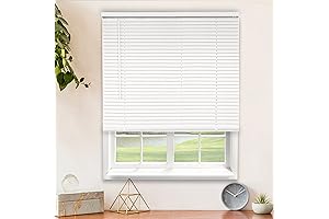 CHICOLOGY Horizontal Faux Wood Mini Blinds