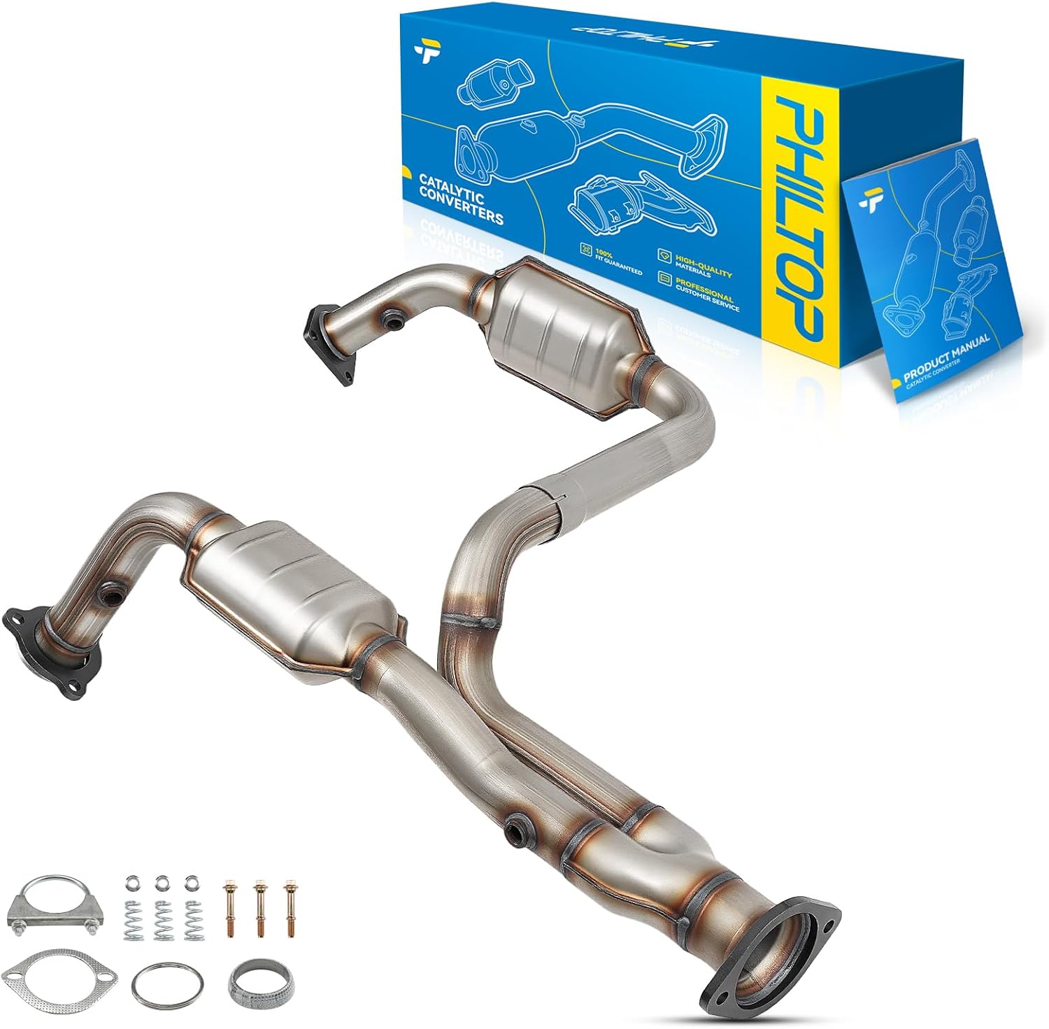 PHILTOP Catalytic Converter Kit for Cadillac Silverado/Tahoe/Yukon (1999–2003) EPA Compliant