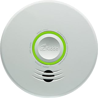 Kidde Wireless Hardwired Smoke Detector, 10-Year Battery Backup, Voice Alerts, Photoelectric Sensor Wire-Free Interconnect Combination Alarm