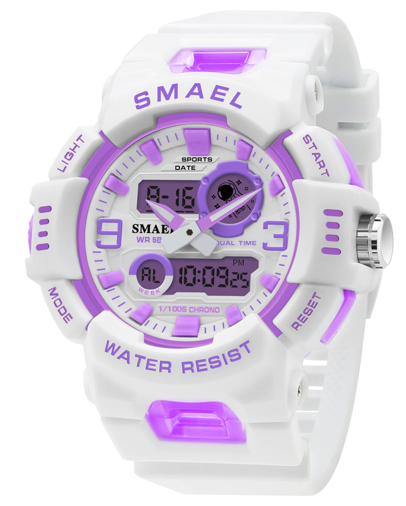 Montre unisexe analogique numérique pour sports de plein air, tactiques militaires, multifonction, LED, électronique, grande montre étanche, couleur bonbon, montre de poignet pour étudiant