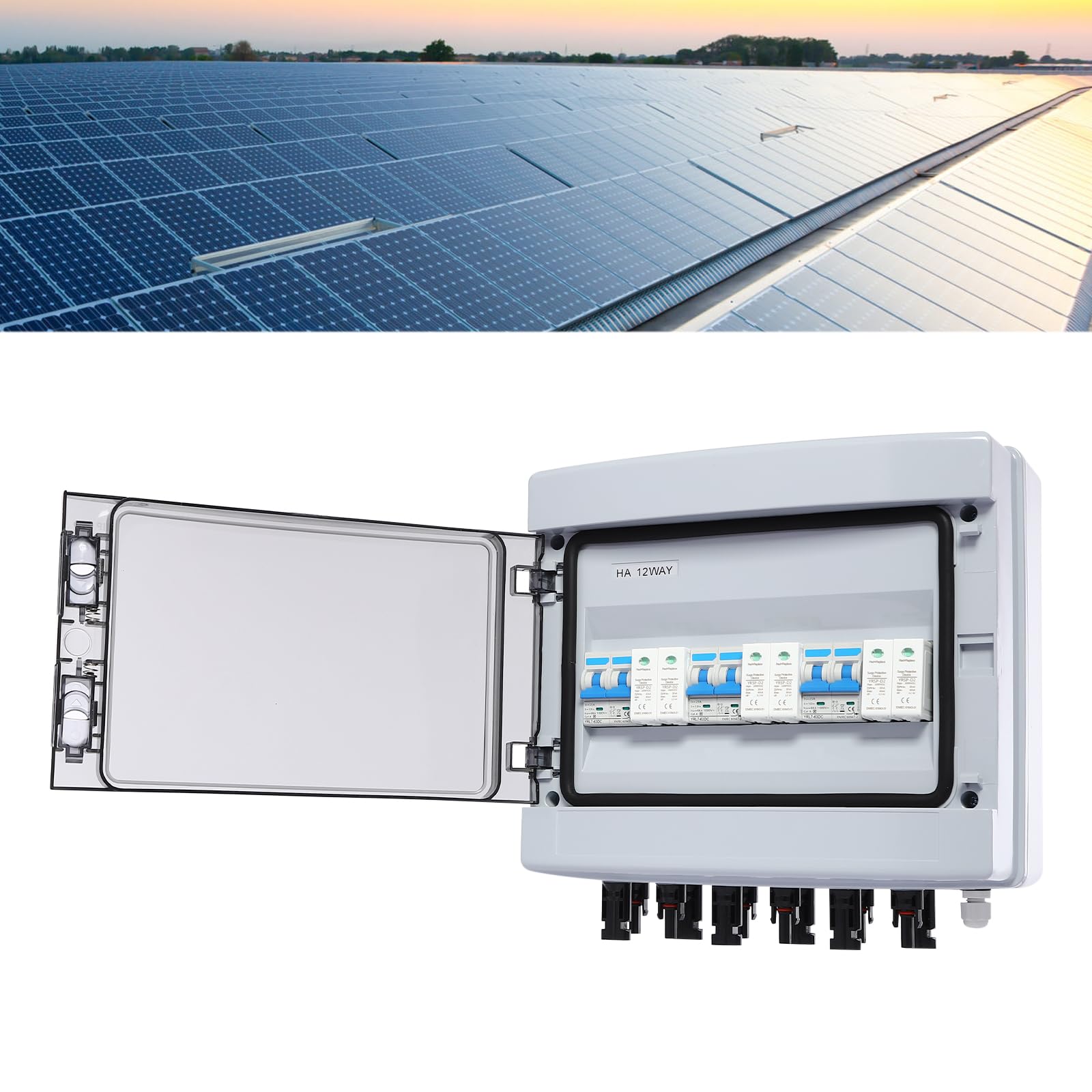 Zabezpieczenie przeciwprzepięciowe pv 3 w 3 out DC 1000 V wyłącznik pv instalacja 25 A/40 A zabezpieczenie przed zwarciem do instalacji fotowoltaicznych (25 A)