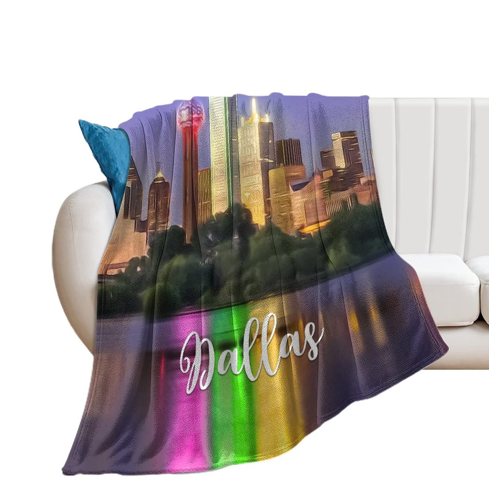 Couverture en flanelle Dallas douce : un nid chaleureux chez vous