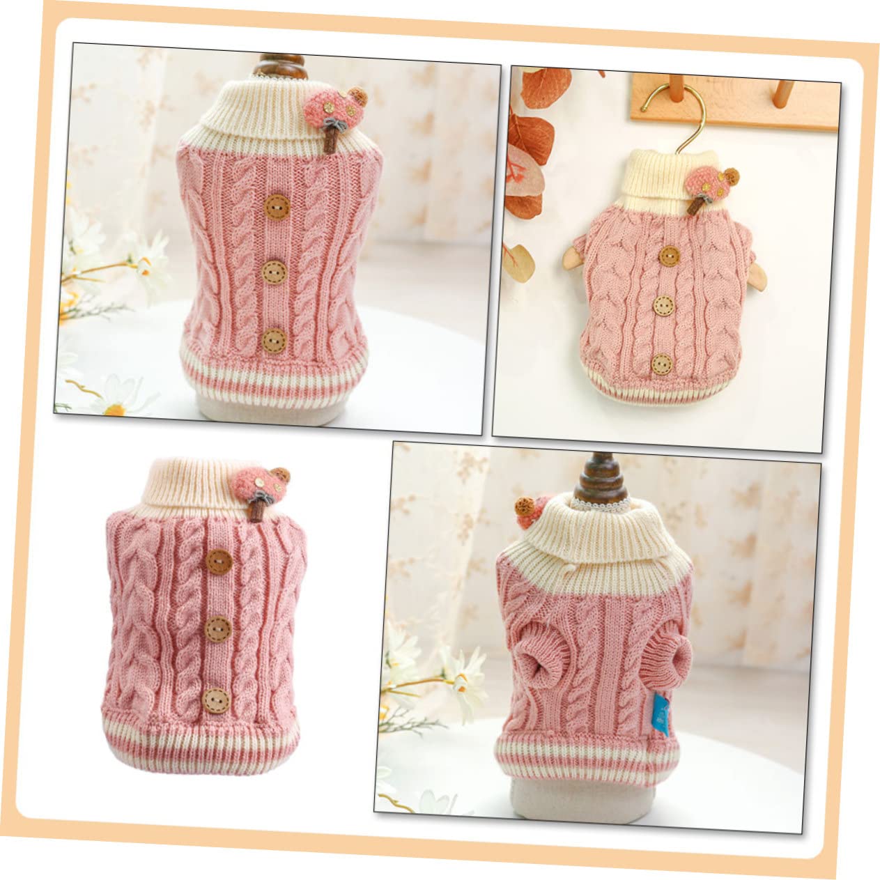 Toddmomy 3pièces Pull pour Chiens Et Vêtement Et Pull Cartoon Adorable pour -Hiver pour Animaux De Compagnie