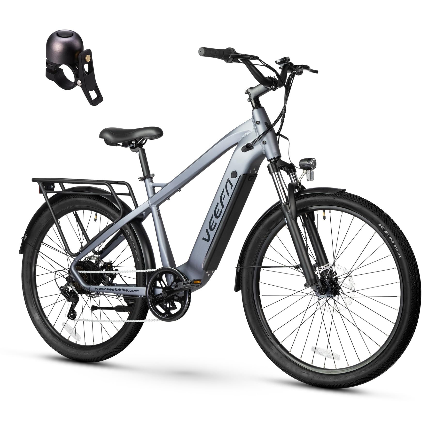 Electric Bike for Adults 27.5” Ebike 20-24Mph Peak 1000W Motor E-Bike 80 Miles Max Range by 48V Built-in Removable Battery, 5 Pedal-Assist Levels, UL 2849 Certified E Bike for Commuting