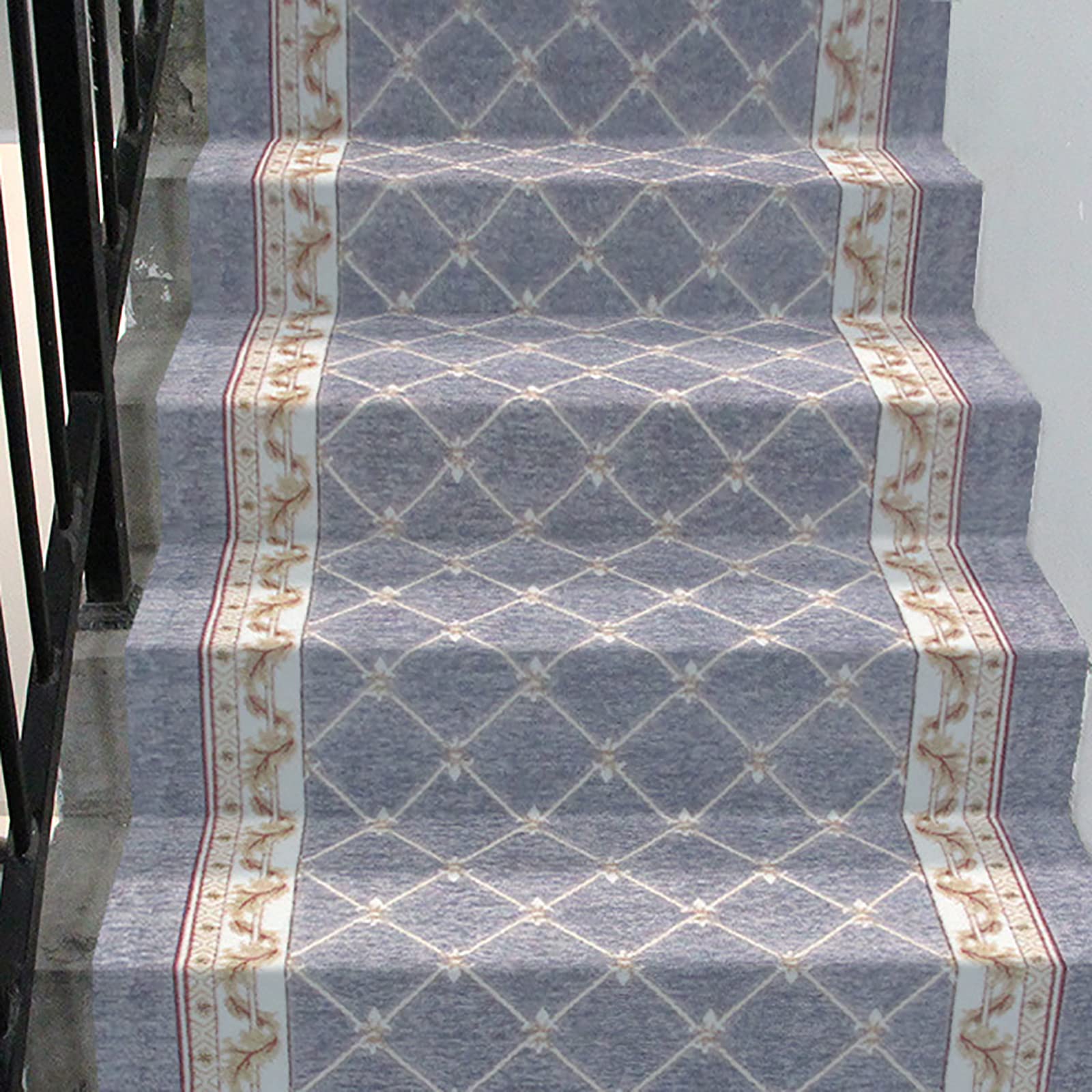 YTBHSHXZ stair treads， Washable Stair Treads,Polypropylene Mats,0.8m,for Indoors & Outdoors(Light Grey)