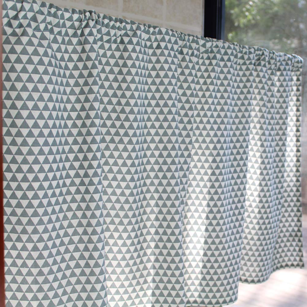 Cortina corta artesanal en lino y algodón natural para vestir ventanas con elegancia