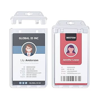 Amazon.com : Bestom 50 Pack Clear Rigid Plastic Permanent Locking