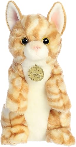 Aurora Adorable Miyoni Sitting Pretty - Animal de peluche de gatito atigrado naranja - Detalle realista - Compañerismo apreciado - Naranja 10.5