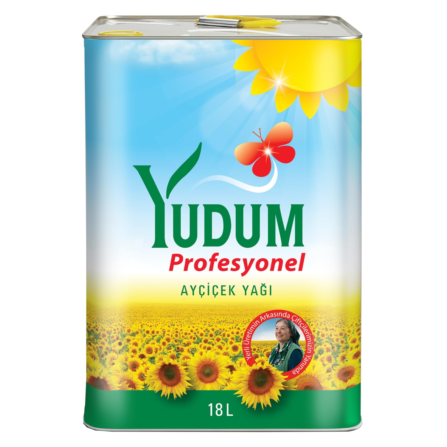 Yudum Ayçiçek Yağı Profesyonel 18 lt Teneke