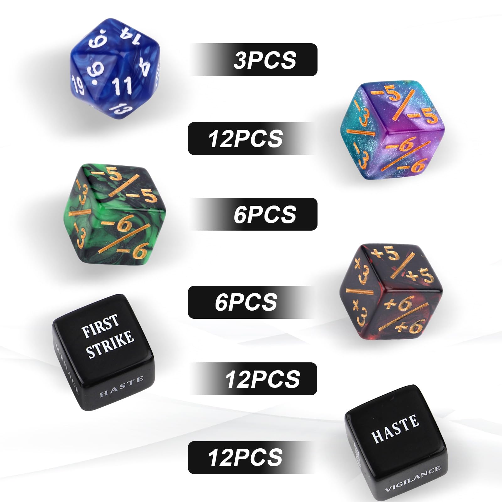 BOXOB 51pcs Abilities Keywords Counter Dice - Image 4