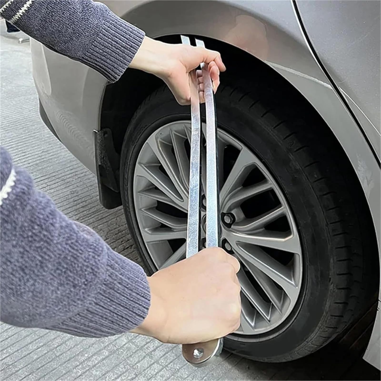 Set di estrattori in alluminio per ammaccature auto, non danneggia la vernice, impugnatura ergonomica, sollevatore per ammaccature del pannello dell'auto