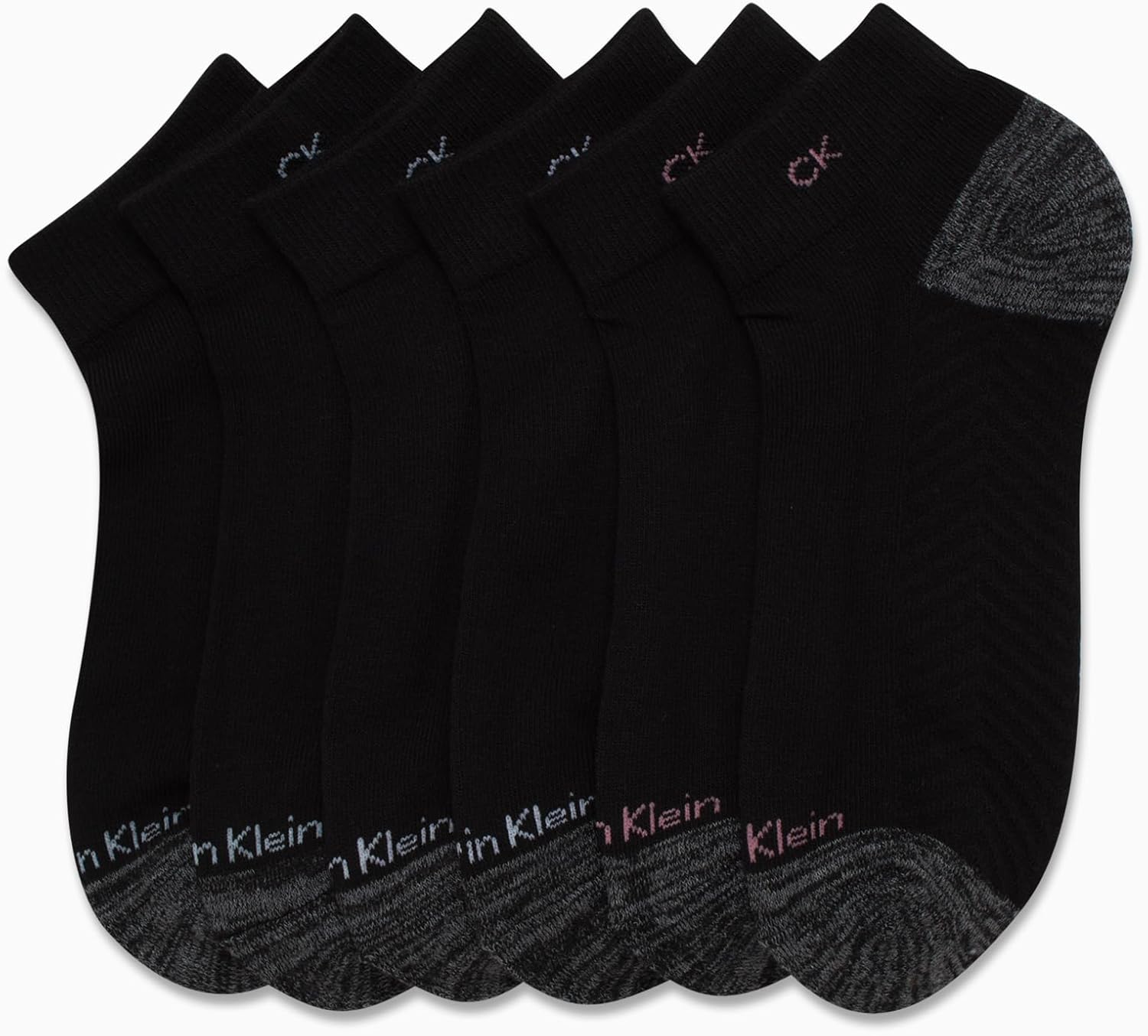 Calvin Klein Womens Quarter Socks - 6 Pack Athletic Performance Cushioned Ankle Socks for Women for Running and Workout - Image 4