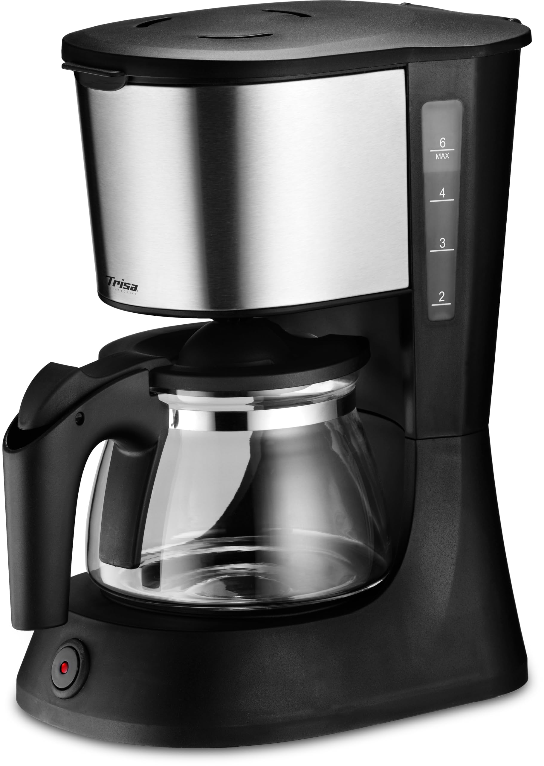 Trisa Perfect Coffee 6 - Cafetera de goteo (6 tazas), color negro