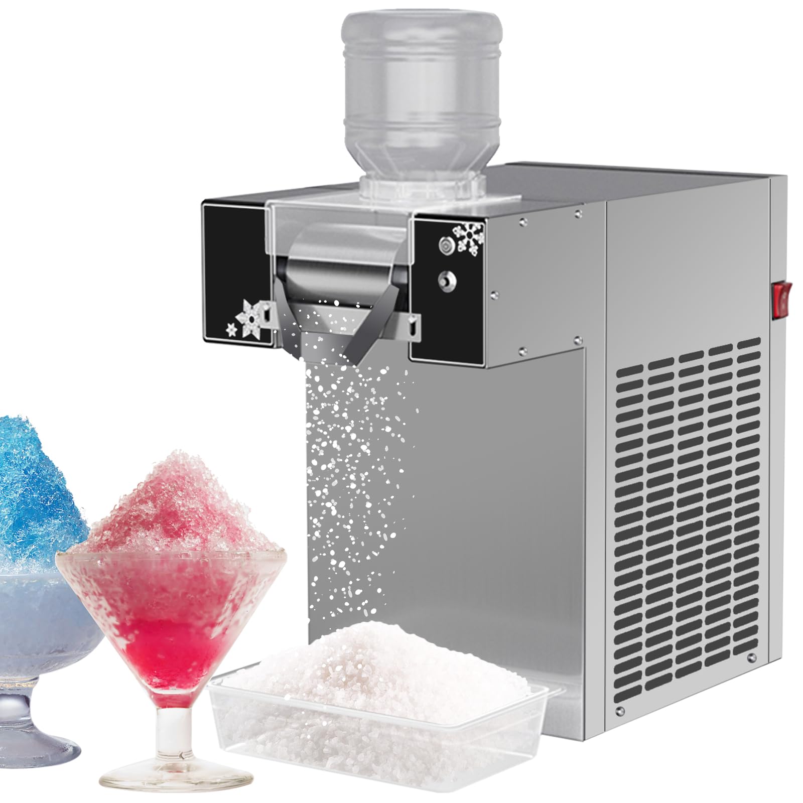 Snowflake Ice Cream Machines Commercial Shaved Ice Machines Air-Cooled ice Slushies machine Ice Crusher 3S out of ice