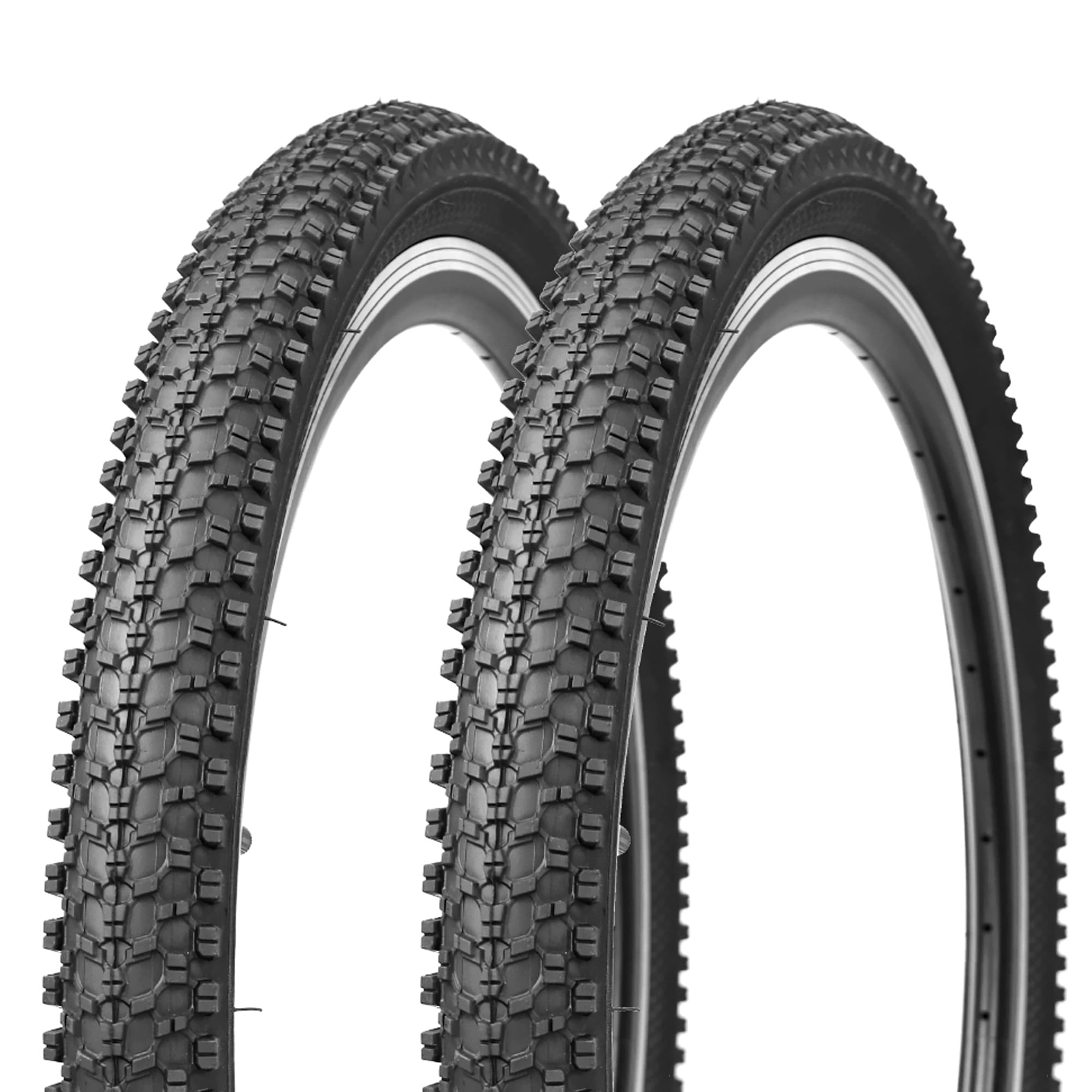 WEEROCK MTB Bike Tire Two Pack 24/26/27.5/29 Inch Tire Folding Bead Replacement Tyre 24 x1.95/26 x 1.95/27.5 x 1.95/29 x 2.1 Mountain Bicycle Tires