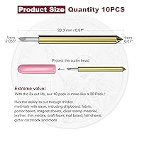 Vista 2 de Hadwoer Cuchillas de corte compatibles con Explore Air/Air 2/Explore Air 3/Explore 4, 10 cuchillas de punta profunda premium compatibles con 10