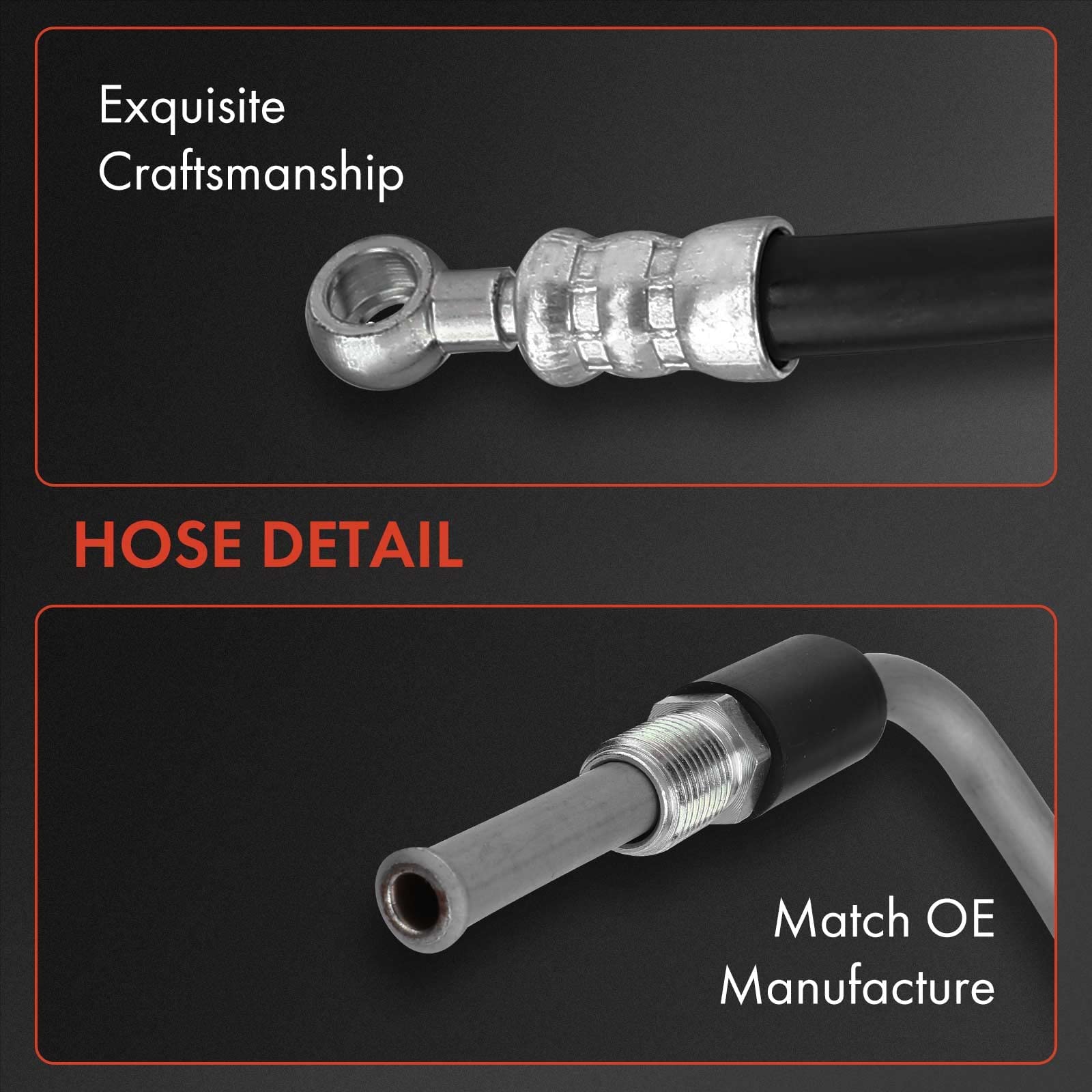 A-Premium Power Steering Hose Pressure Hose Line Assembly Compatible With Bmw 535i 2008 2009 L6 3 0l Pump To Gear Rack Pinion Replace 32416783589