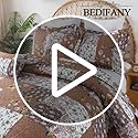 BEDIFANY Fall Twin Quilt Set - Cotton Filling Reversible Farmhouse Bedspreads Twin XL Size with Pillow Sham - Lightweight Twin Size Quilt Bedding Sets, 2 Pieces (68 x 86 inch)