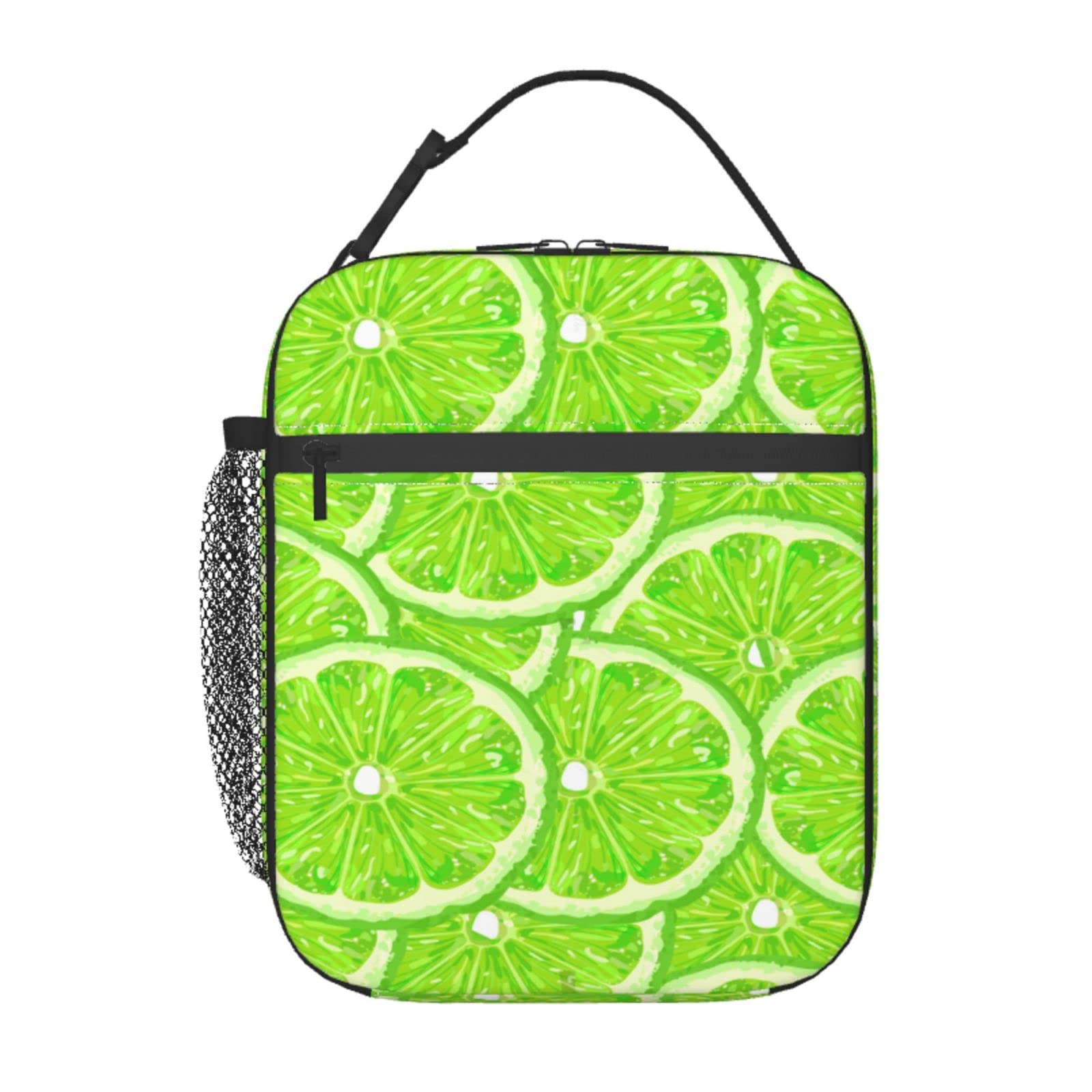 lime green lunch bag