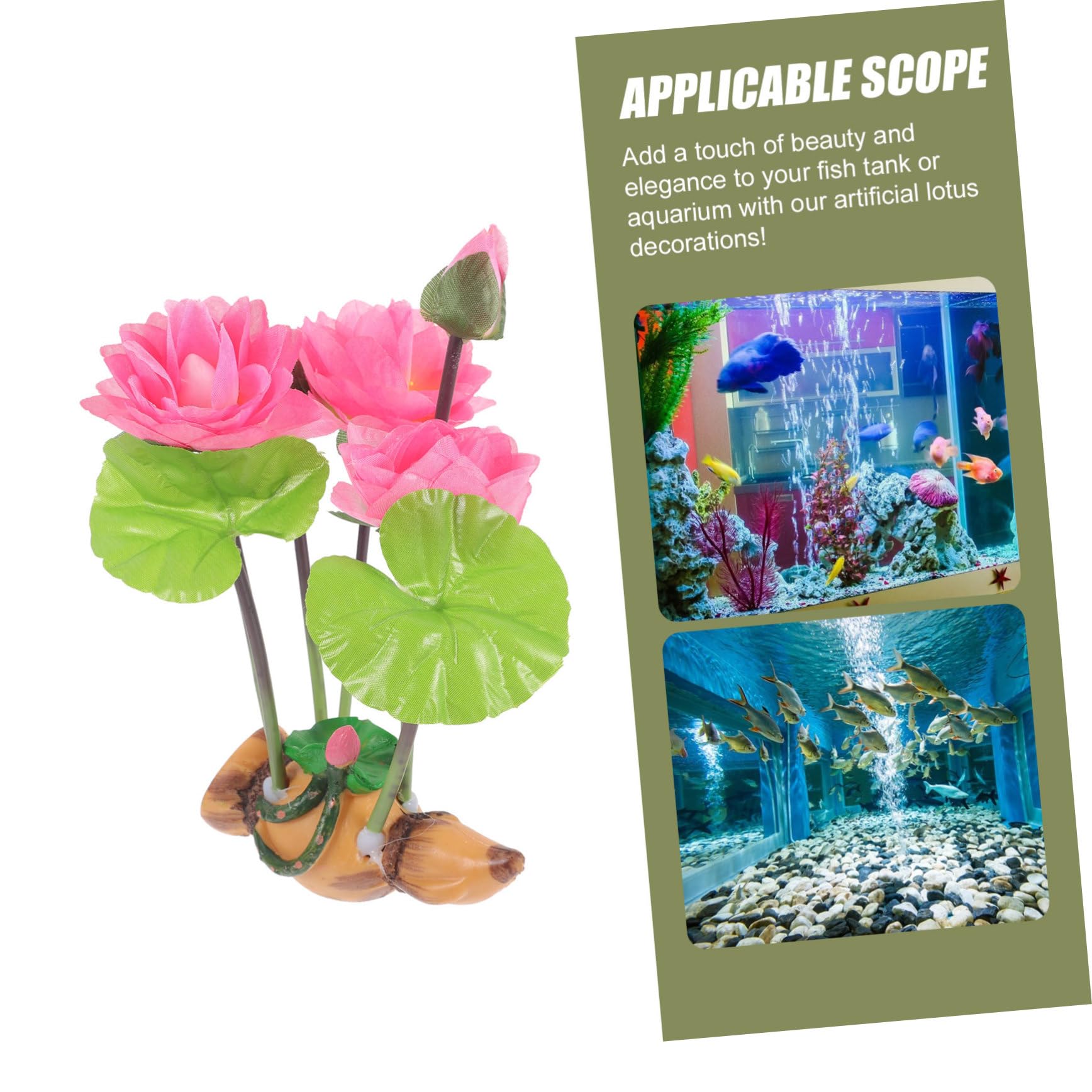 ULTECHNOVO 4 Pièces Ornements De Racines Ornement De Paysage D'Aquarium Plantes Aquatiques Décoration D'Aquarium Décor D'Aquarium Paysages Plante D'Aquarium Paysage