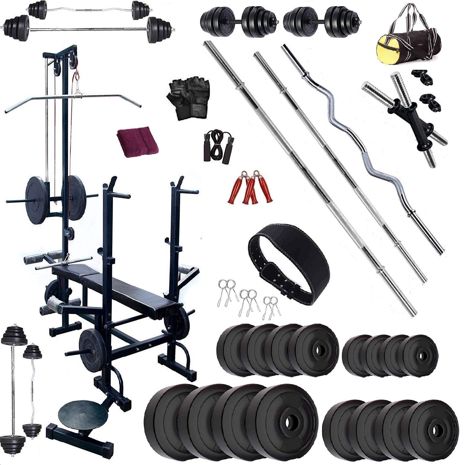 See full amazon price history chart for BODYFIT Home Gym Set Combo, Home Gym Kit, Gym Equipment, (25-120 Kg) with 3 Rods, 20in1 Bench,2X14 inch Dumbbell Rods with Weight Plates, Fitness Exercise Set, Gym Belt. (80KG Set) BODYFIT Home Gym Set Combo, Home Gym Kit, Gym Equipment, (25-120 Kg) with 3 Rods, 20in1 Bench,2X14 inch Dumbbell Rods with Weight Plates, Fitness Exercise Set, Gym Belt. (80KG Set) (B08XQV6TSK) Amazon Price History, Amazon Price Tracker