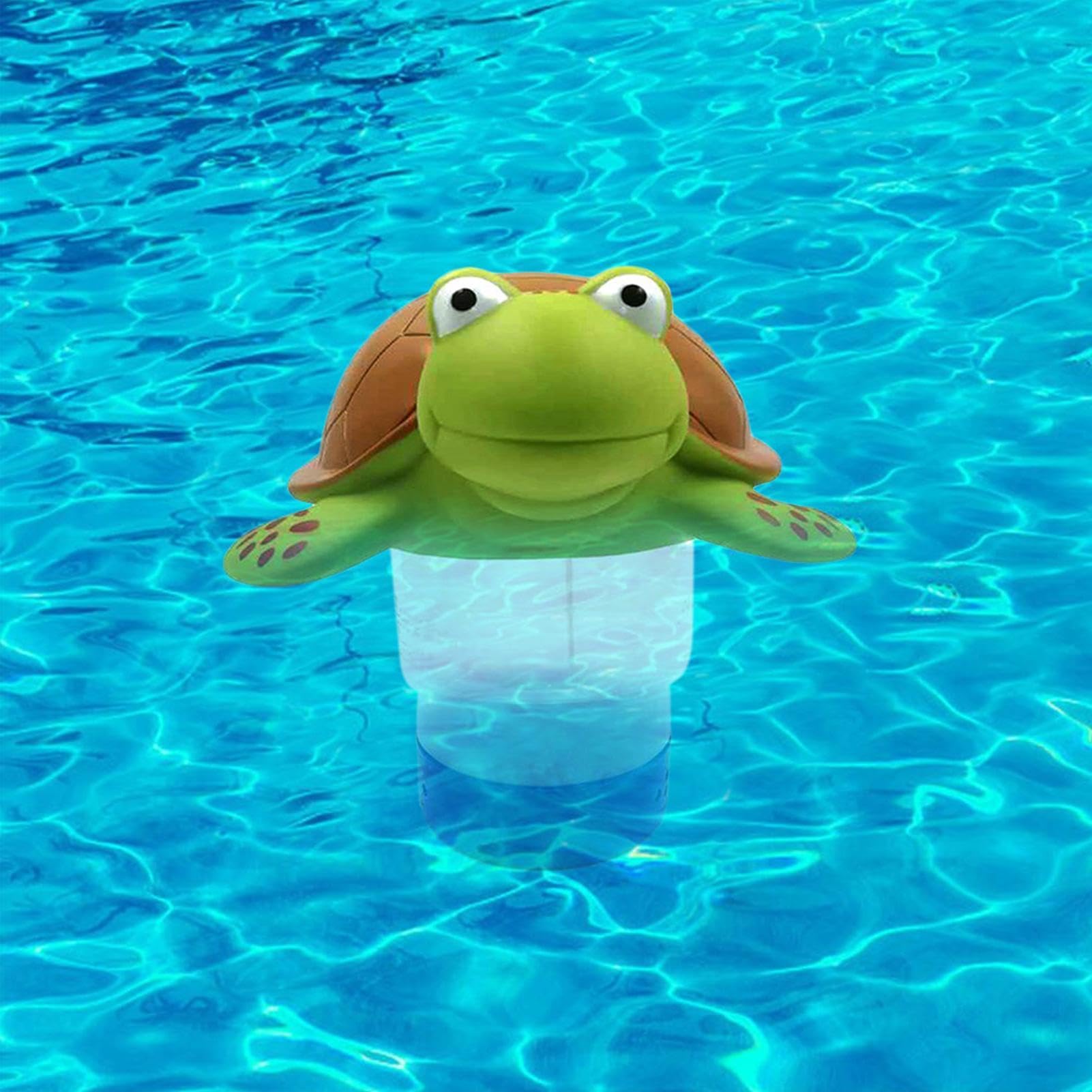 Nadador dosificador de cloro para piscina de cocodrilo, para tabletas 1 y 3 pulgadas, dispensador de productos químicos para piscina
