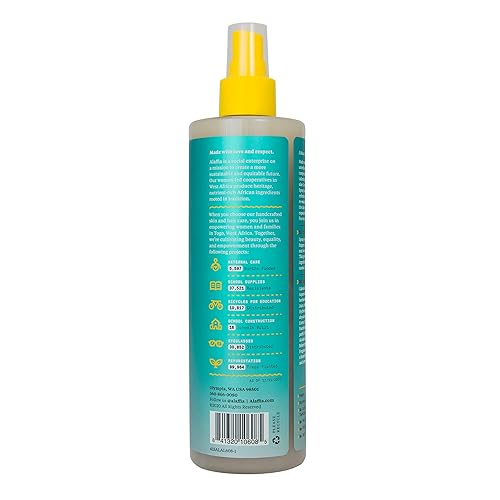 Miniatura 3 de Alaffia Beautiful Curls Curl Enhance - Spray refrescante para cabello ondulado, sin sulfatos, con manteca de karité y aceites esenciales, caléndula