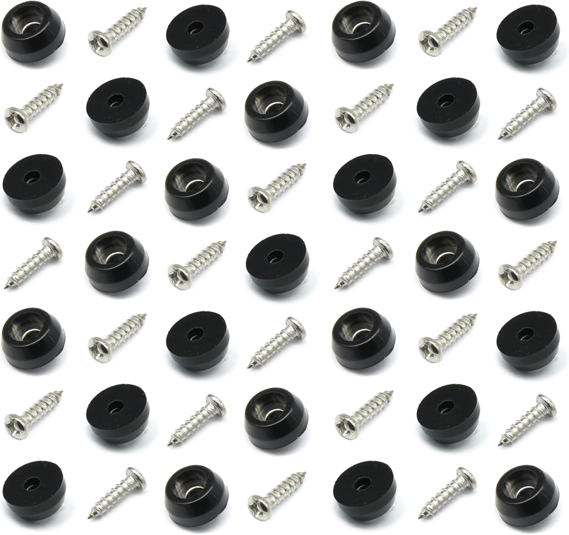 - Cutting Board Feet with Stainless Screws, Black Round Non Slip Rubber Feet for Cutting Board, Furnitrue & Electronics, 50 Pack