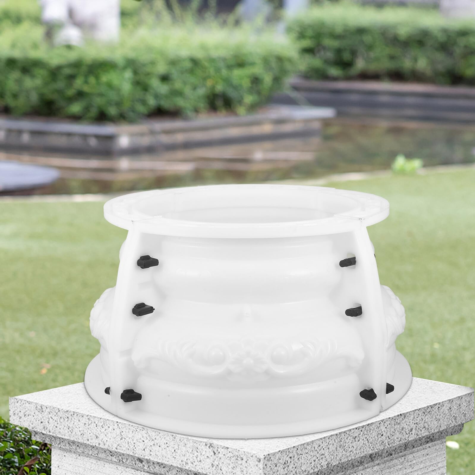Alipis Molde Multifuncional para Columna Romana de Plástico Beige, Fácil de Usar y Resistente para Fabricación Artesanal de Cemento para Hormigón en Proyectos Decorativos
